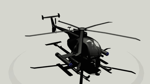 free max mode ah-6 little bird attack helicopter - AH-6 Little Bird by KoffeinFlummi